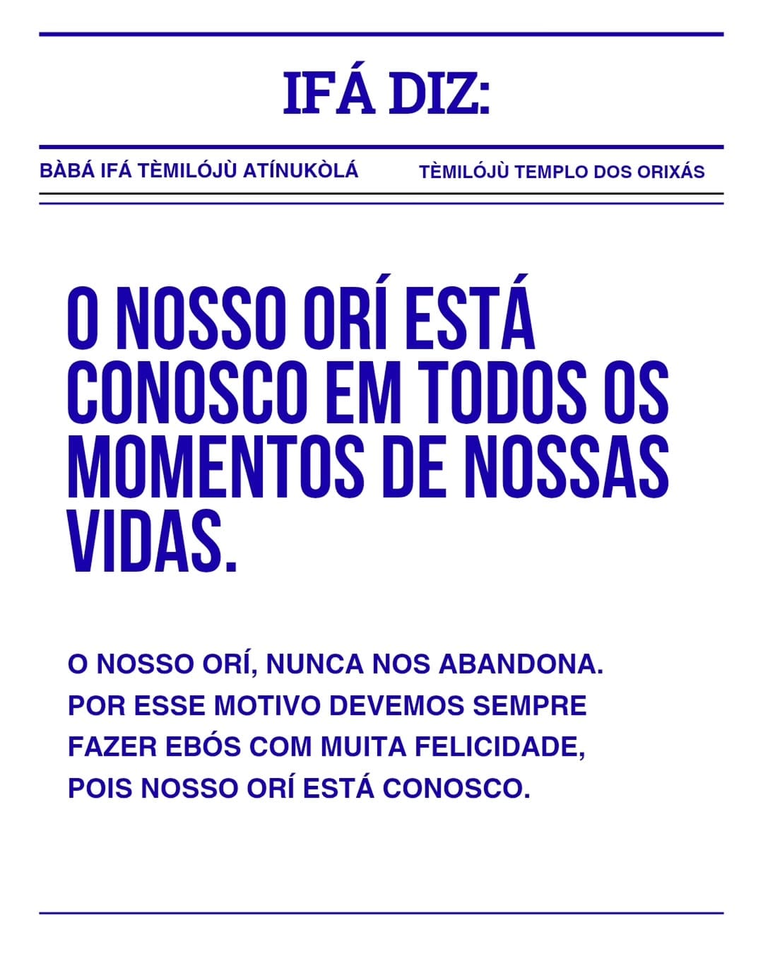 Post 6 by Tèmilójù Templo dos Orixás on Instagram (image)
