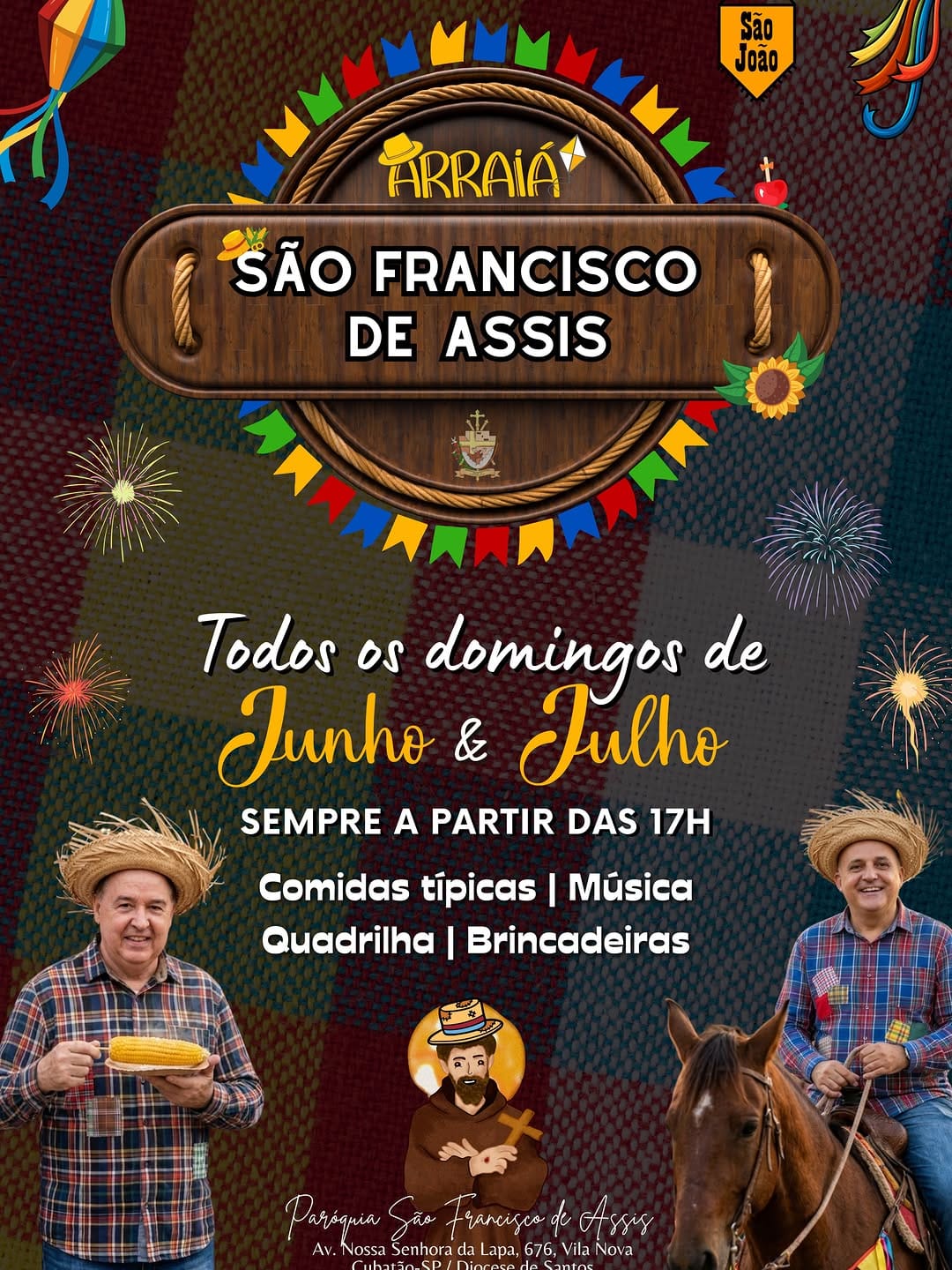 Post 9 by Paróq. São Francisco de Assis on Instagram (image)