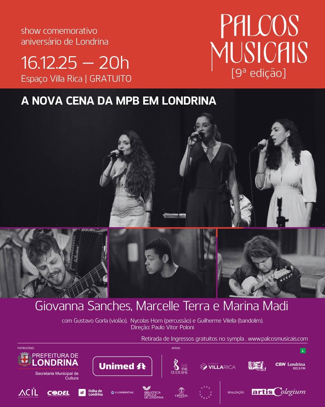 Post 5 by Série Palcos Musicais 🎶 on Instagram (image)