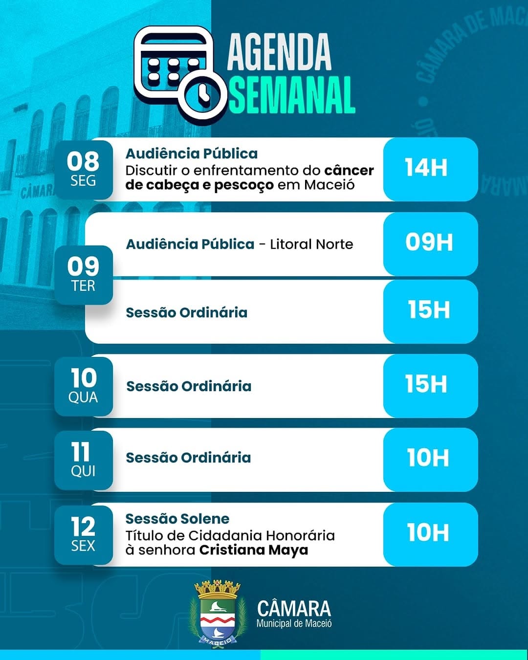 Post 3 by Câmara Municipal de Maceió on Instagram (image)