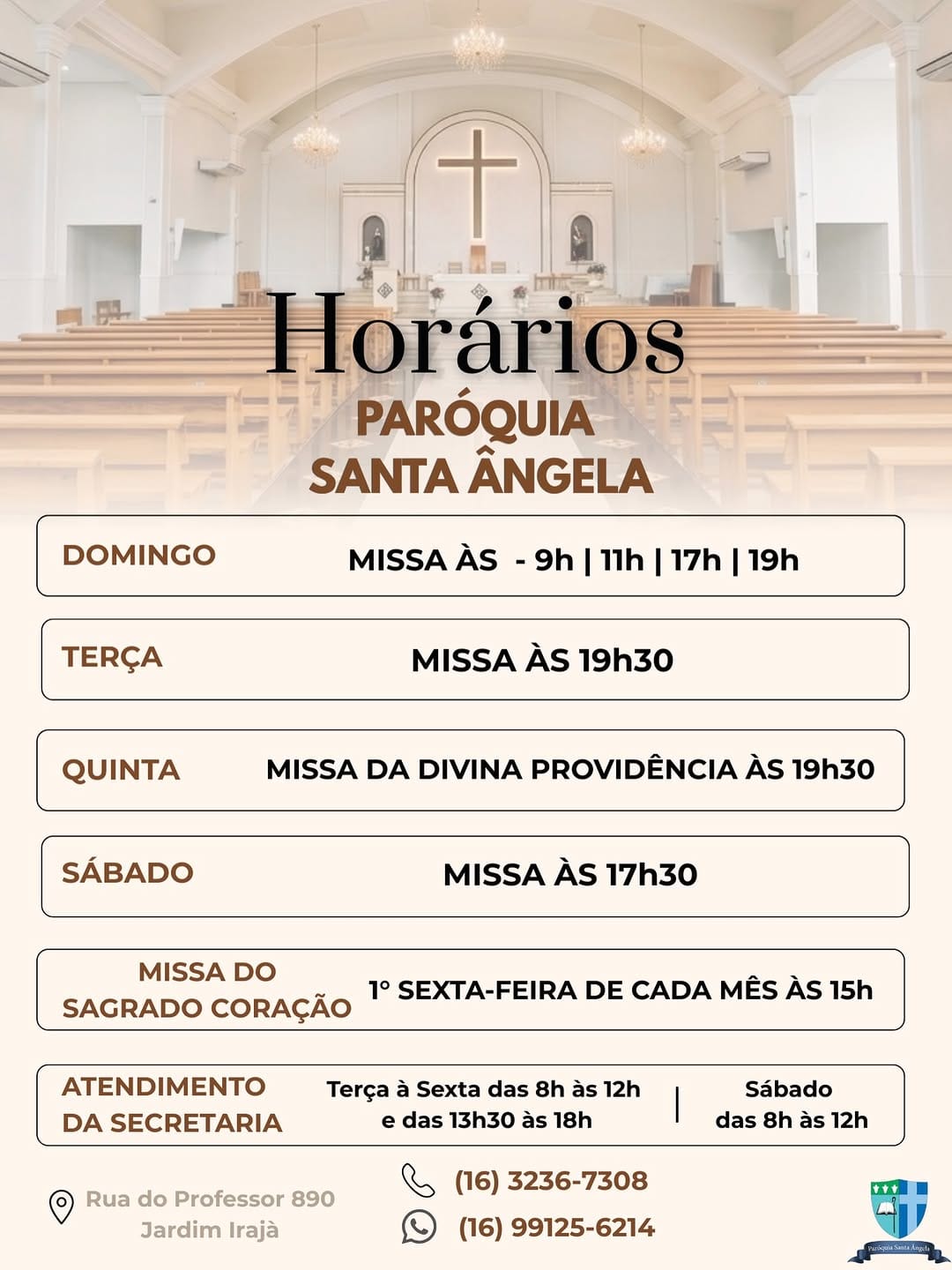 Post 10 by Paróquia Santa Ângela on Instagram (image)