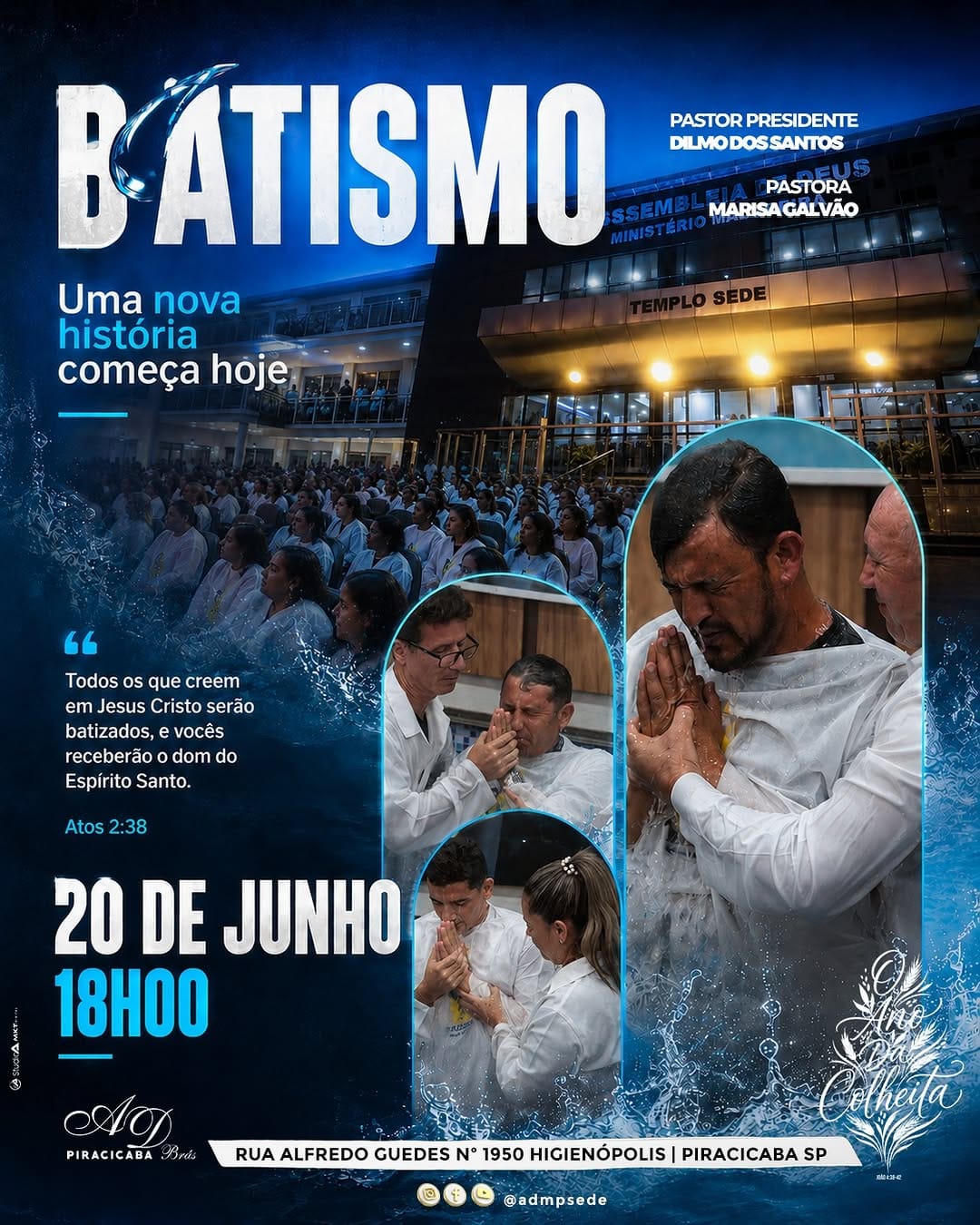 Post 1 by AD BRÁS PIRACICABA SEDE on Instagram (image)