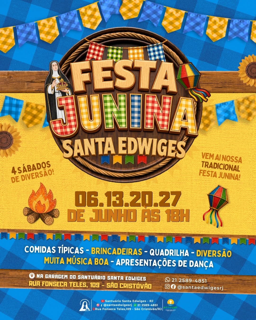 Post 9 by 💒 Santuário Santa Edwiges-RJ on Instagram (image)