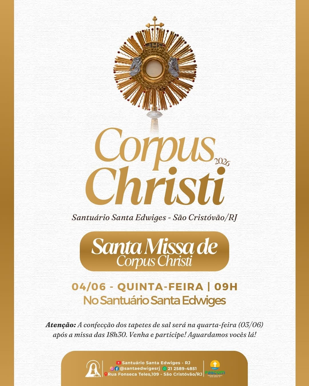 Post 7 by 💒 Santuário Santa Edwiges-RJ on Instagram (image)