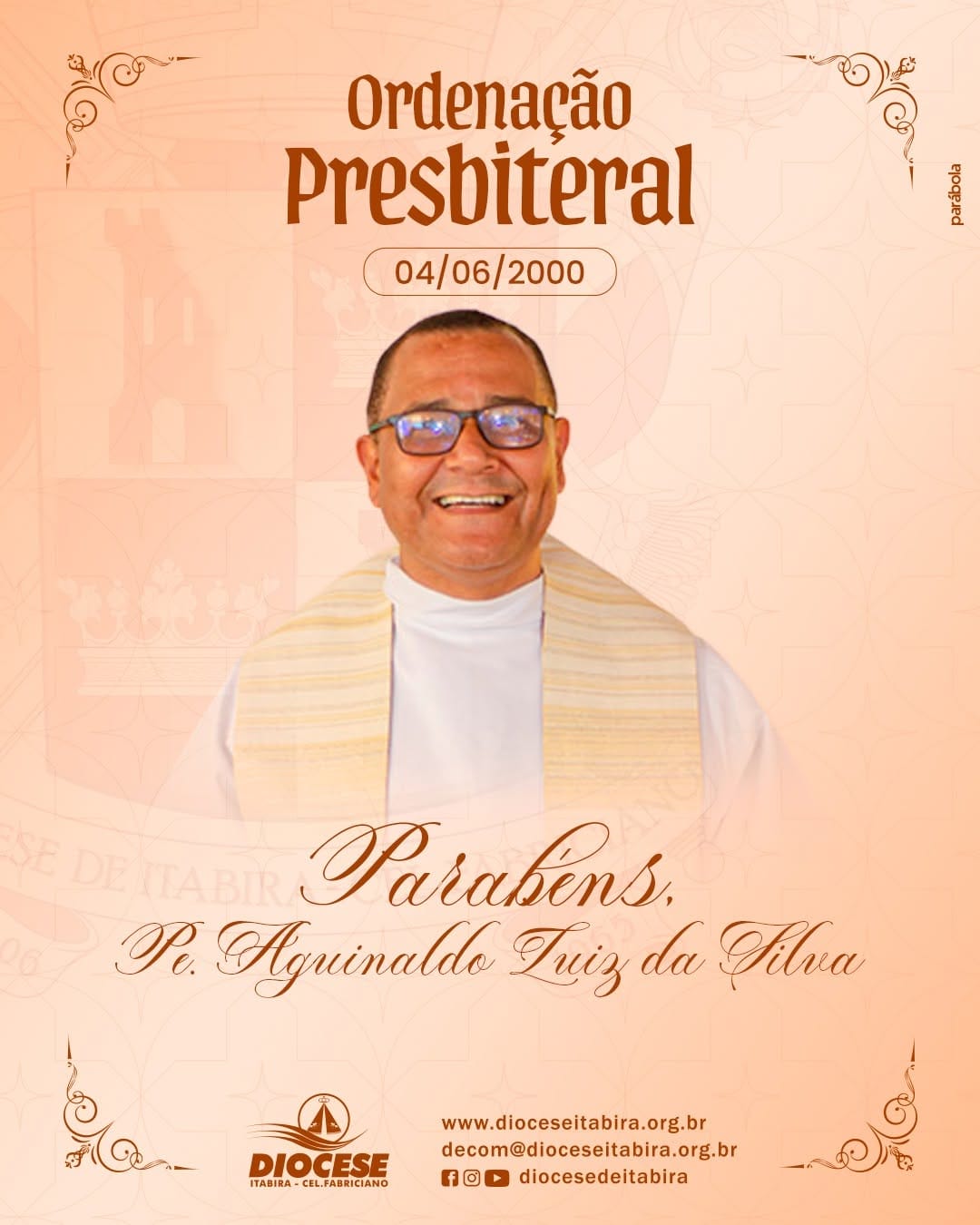 Post 5 by Diocese de Itabira-Coronel Fabriciano on Instagram (image)