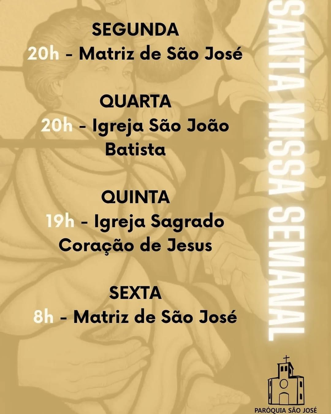 Post 10 by Paróquia São José on Instagram (image)