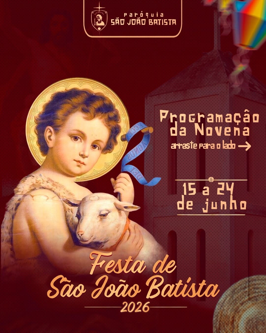 Post 10 by Paróquia São João Batista - Costa e Silva | JP/PB on Instagram (carousel)