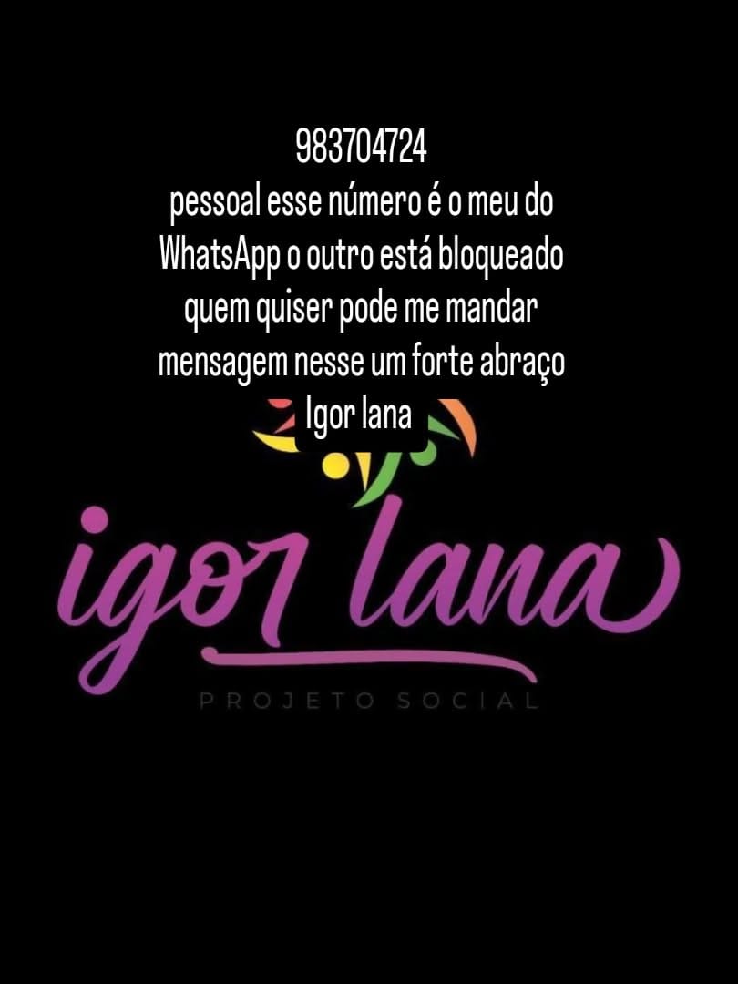 Post 1 by Igor Lana Projeto Social on Instagram (image)