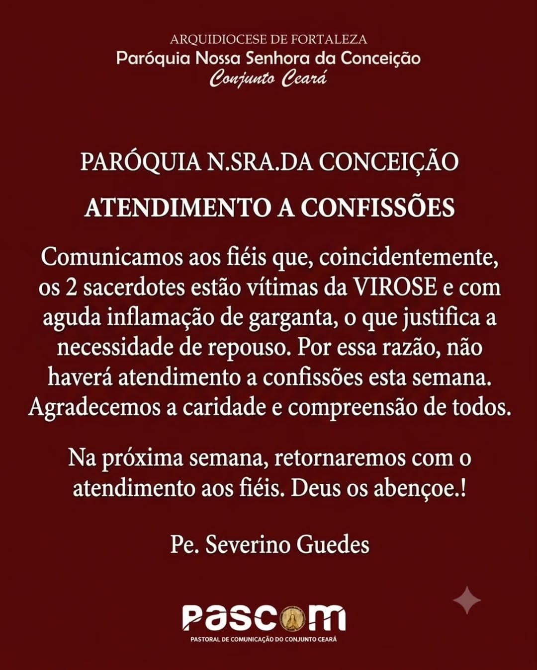 Post 1 by Matriz Nsdaconceição on Instagram (image)