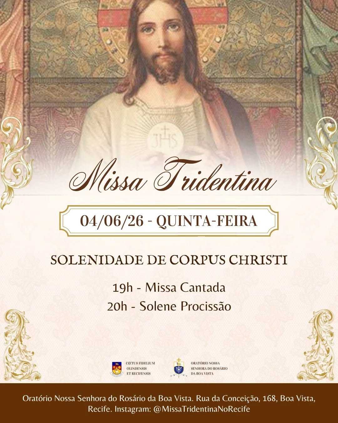 Post 6 by Missa Tridentina no Recife on Instagram (image)