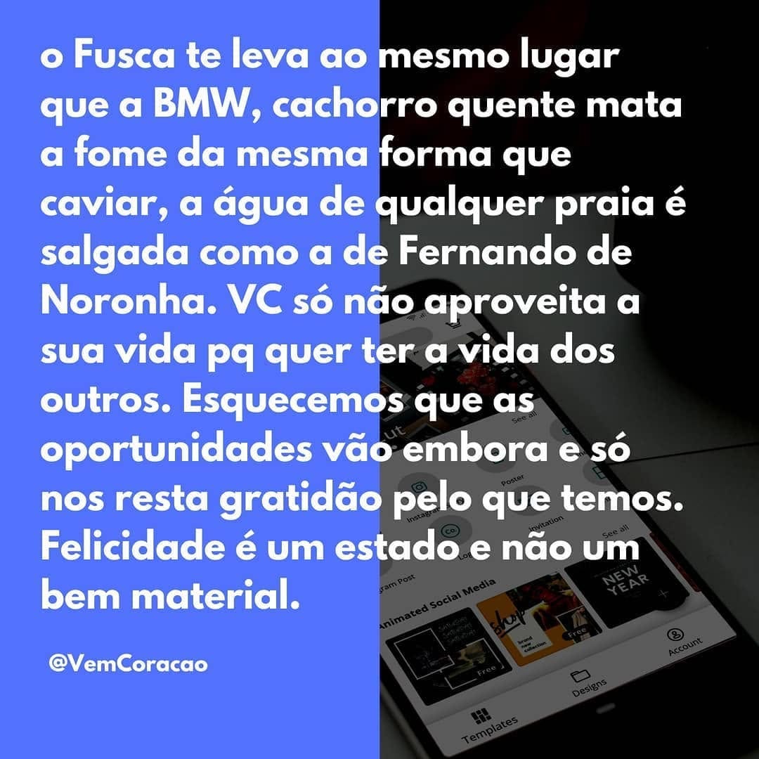 Post 8 by Vem Coração on Instagram (image)