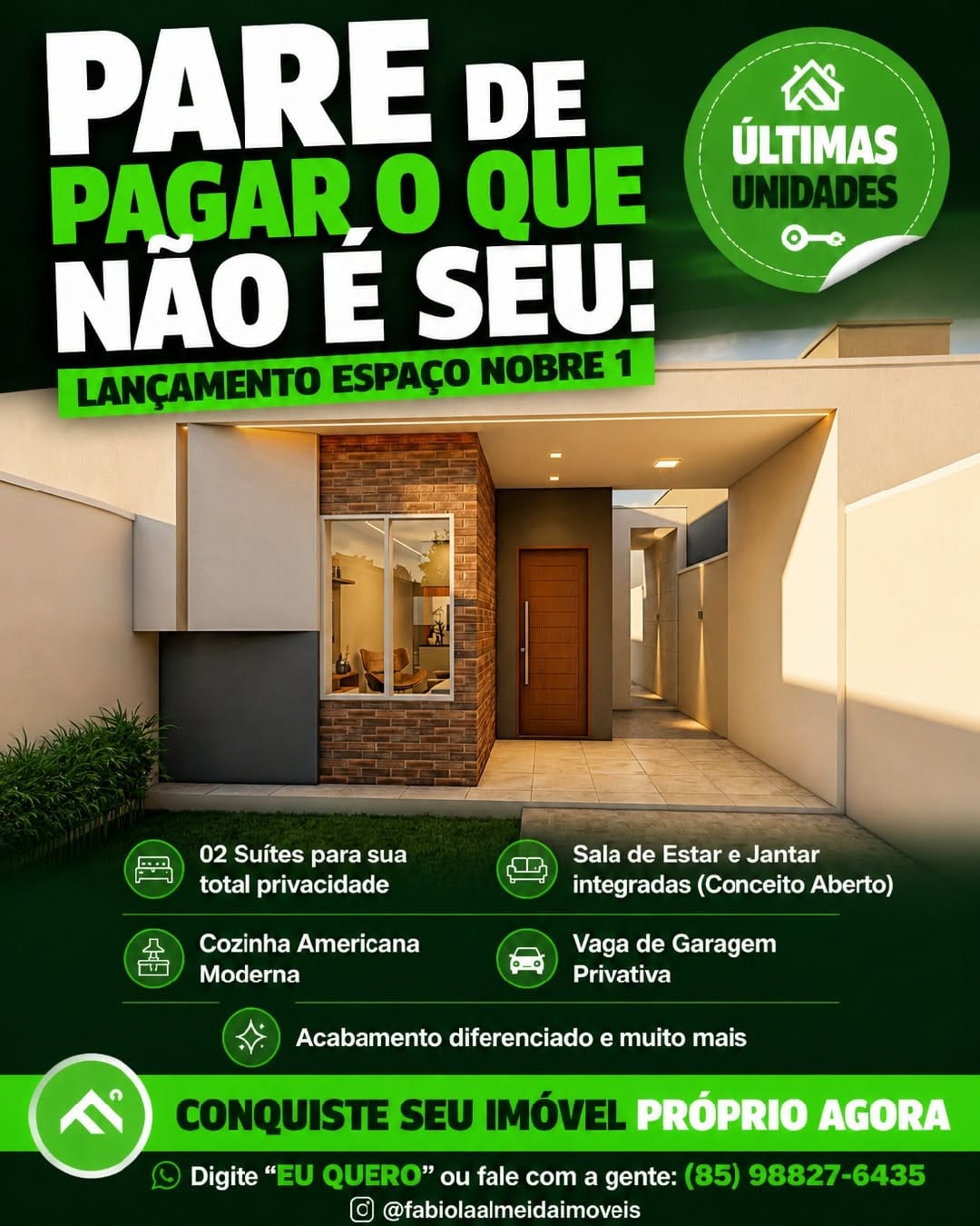 Post 1 by Fabíola Almeida Imóveis on Instagram (image)