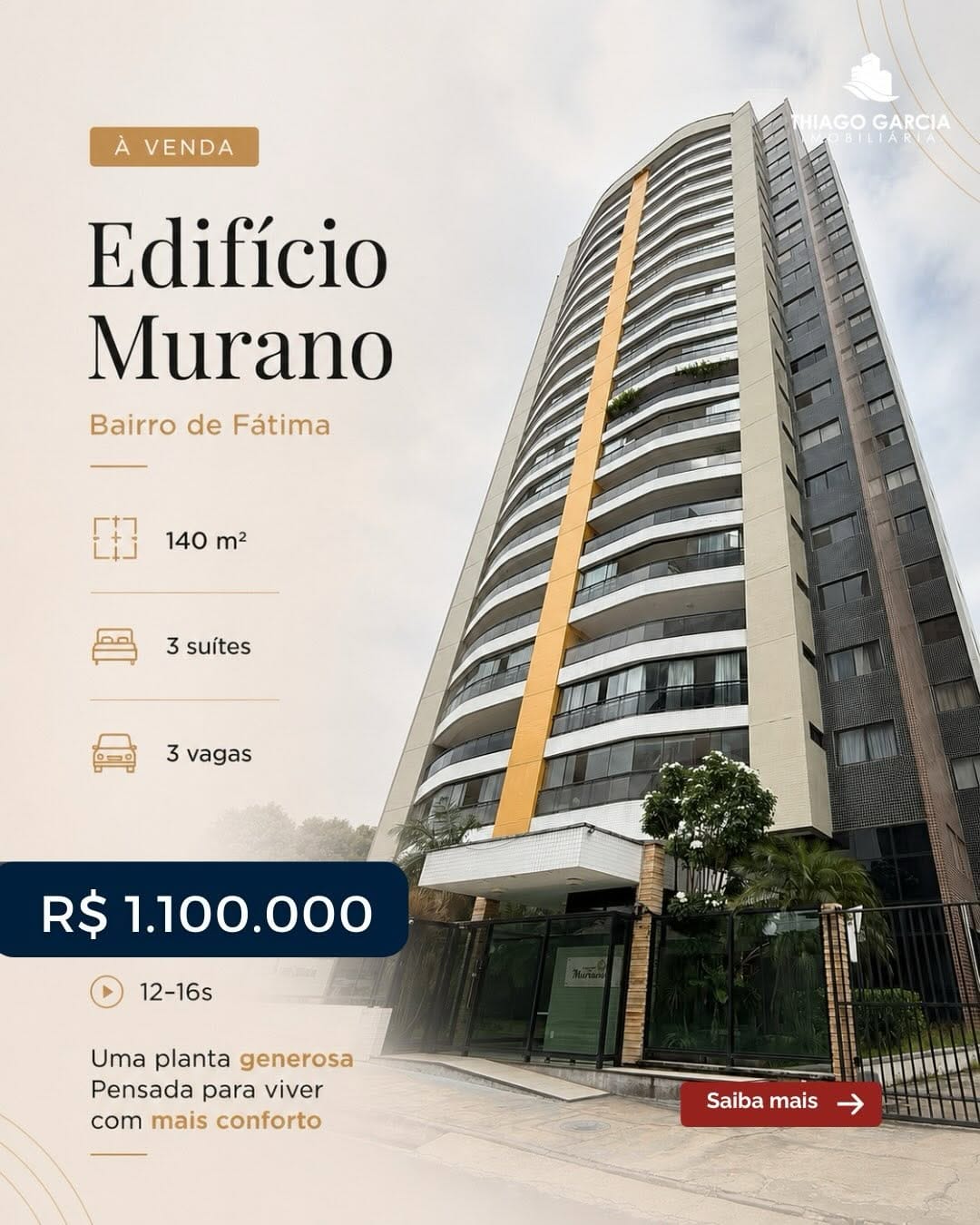 Post 1 by Thiago Garcia Imobiliária | Imóveis de Medio e Alto Padrão on Instagram (carousel)