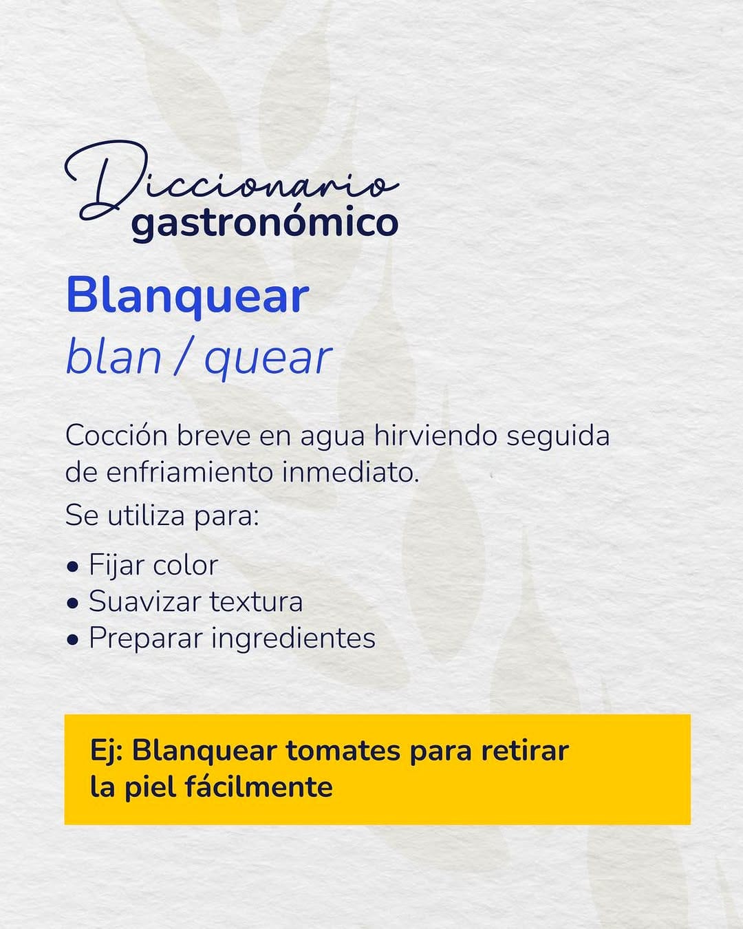 Post 2 by Instituto Culinario de México on Instagram (image)