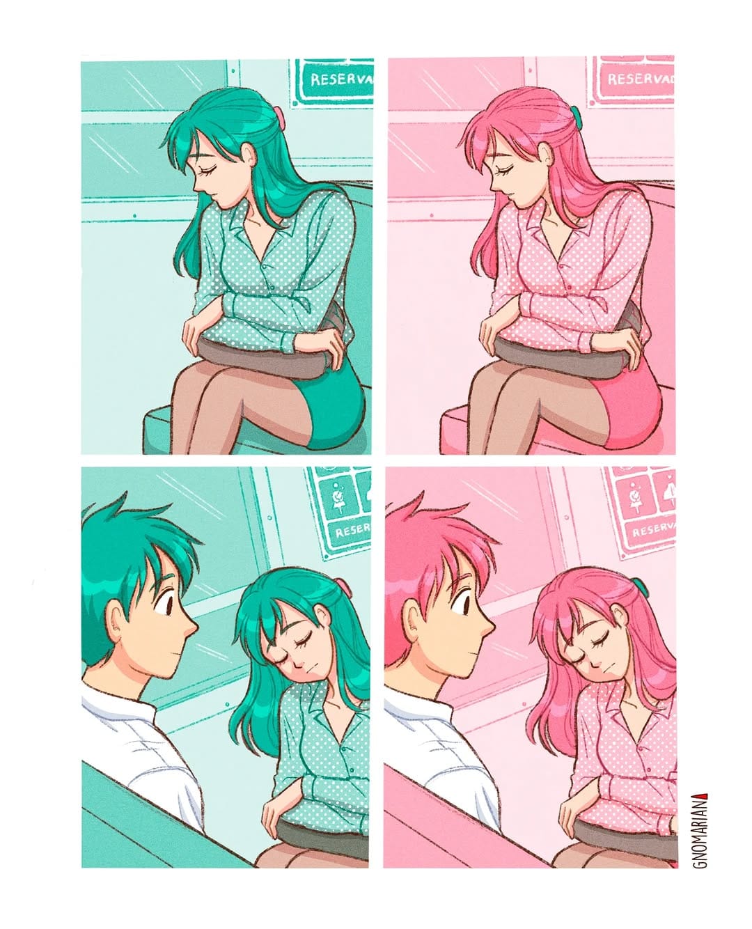 Post 9 by Gnomariana Comics on Instagram (carousel)