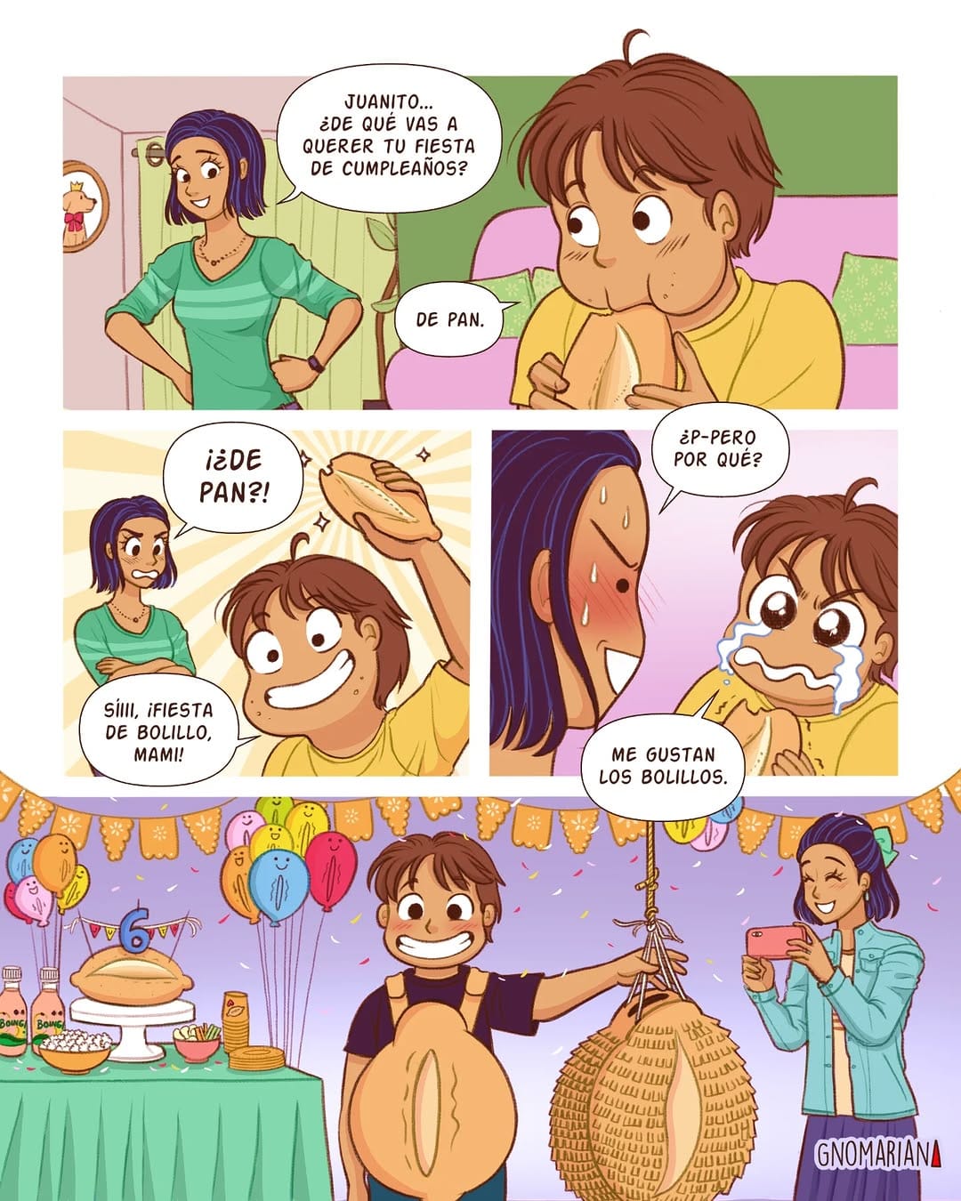 Post 6 by Gnomariana Comics on Instagram (carousel)