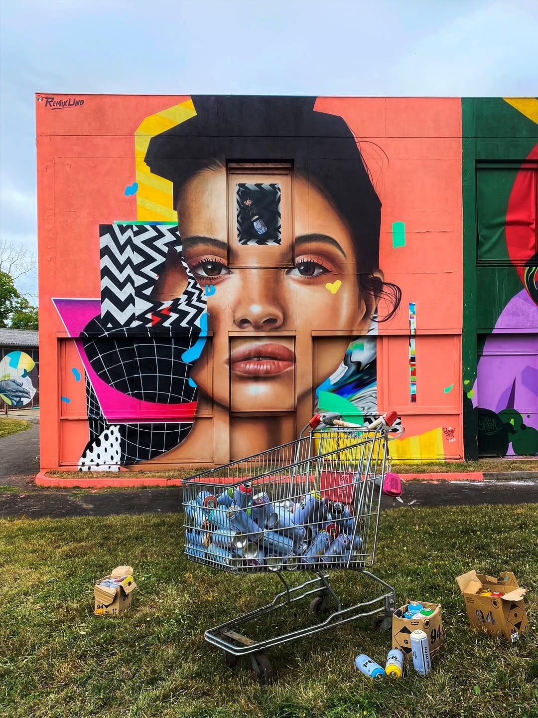 Post 3 by Internationally acclaimed street artist on Instagram (carousel)