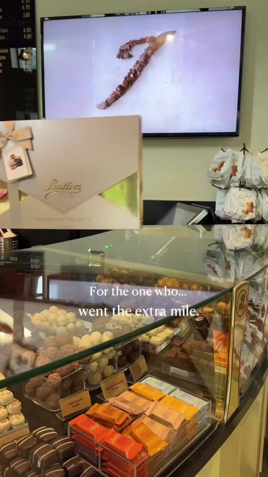 Post 2 by Butlers Chocolates on TikTok (video)