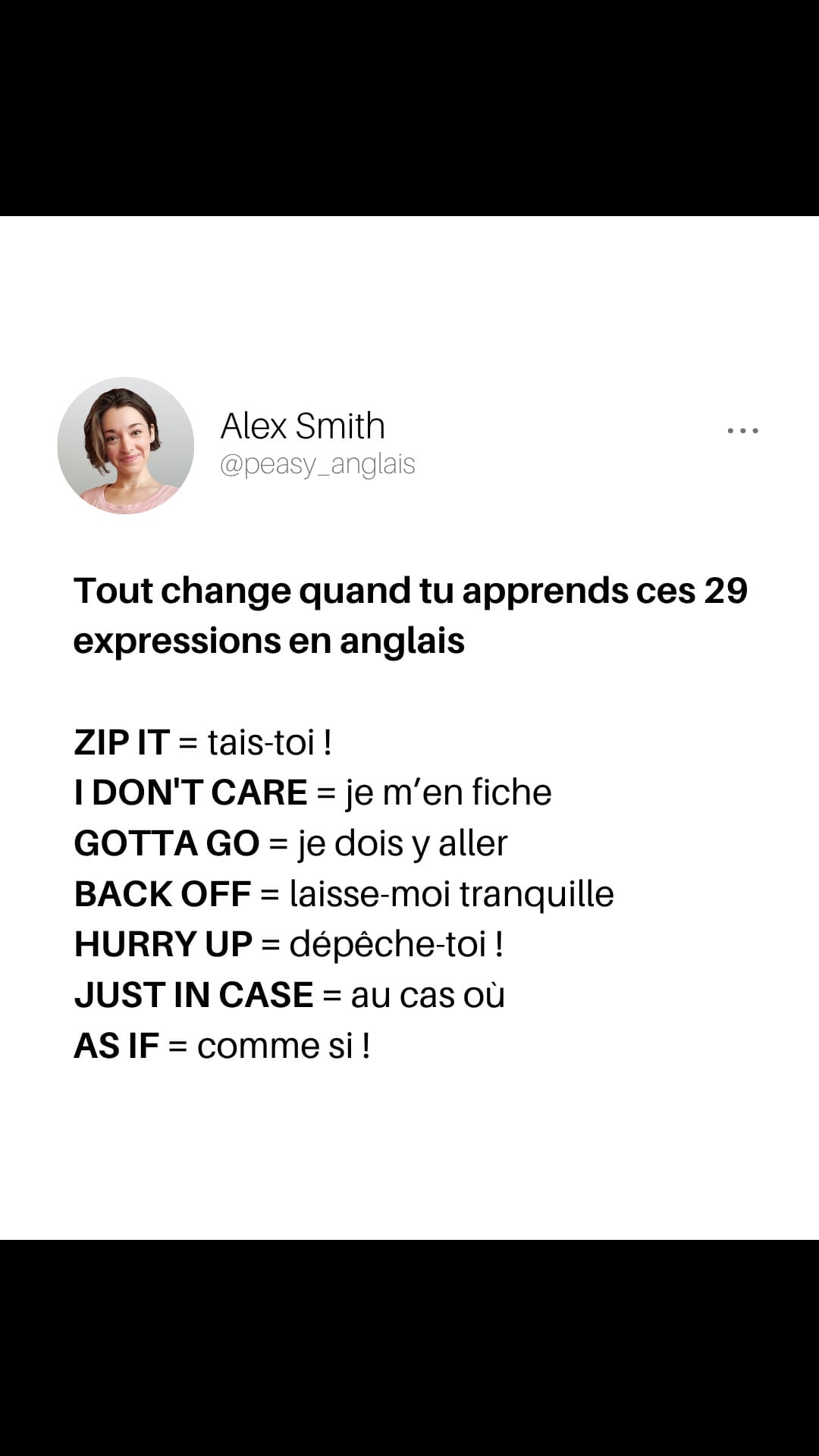 Post 5 by Peasy Anglais on TikTok (video)