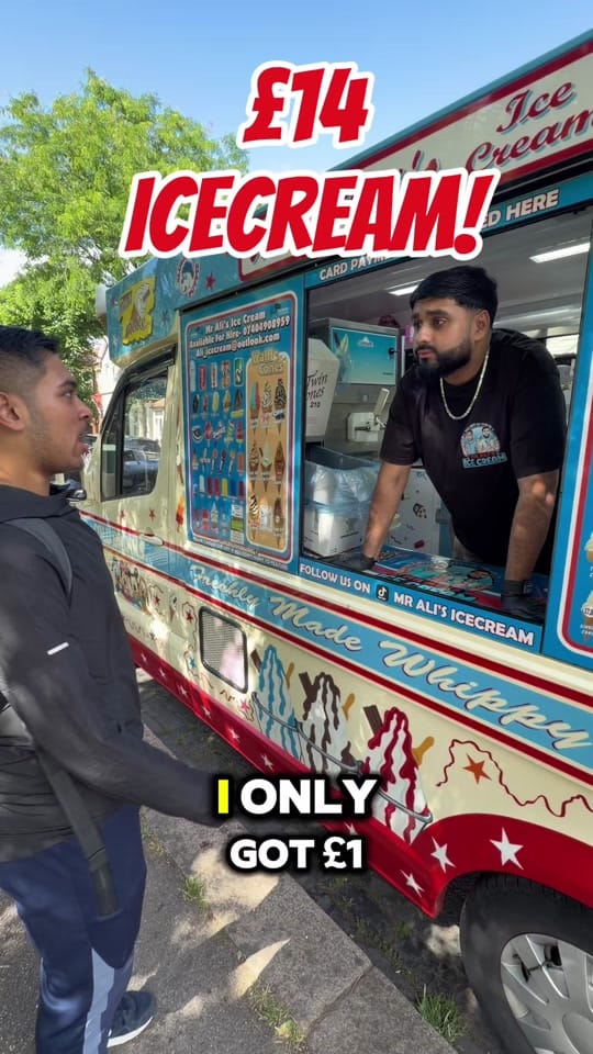 Post 1 by Mr Ali’s Icecream on TikTok (video)