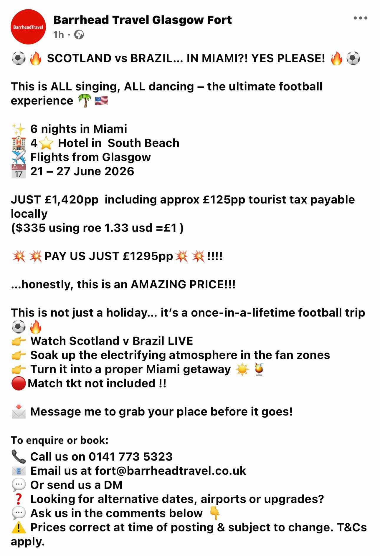 Post 5 by BarrheadTravel Glasgow Fort on TikTok (video)