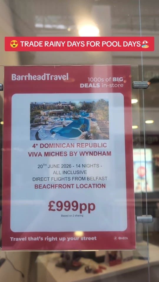 Post 3 by Barrheadtravel Belfast on TikTok (video)