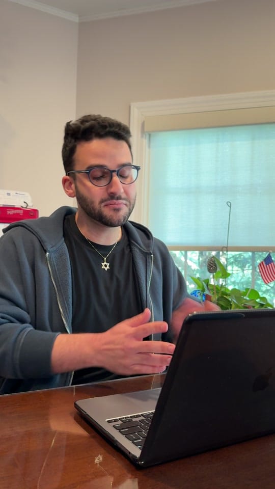Post 1 by Michael, aka Hot Jewish Energy on TikTok (video)