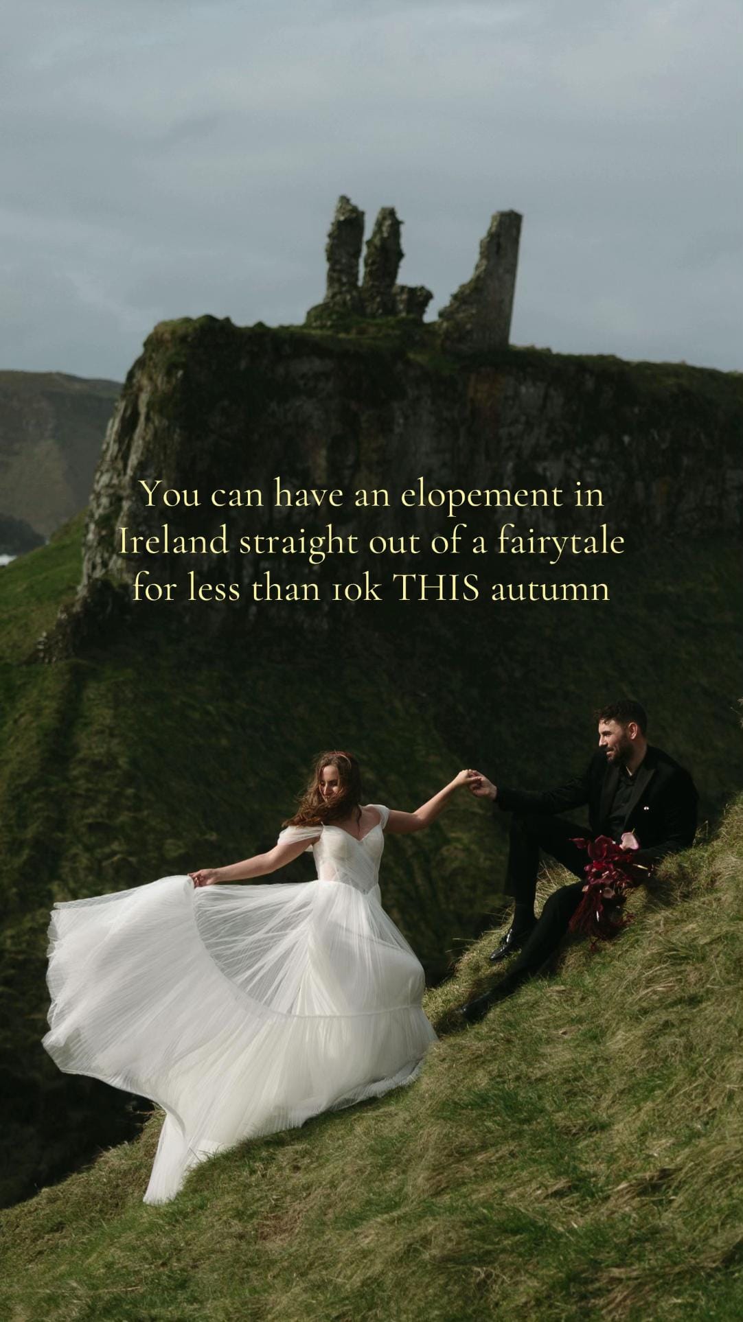 Post 4 by Ireland Elopement Photographer on TikTok (video)