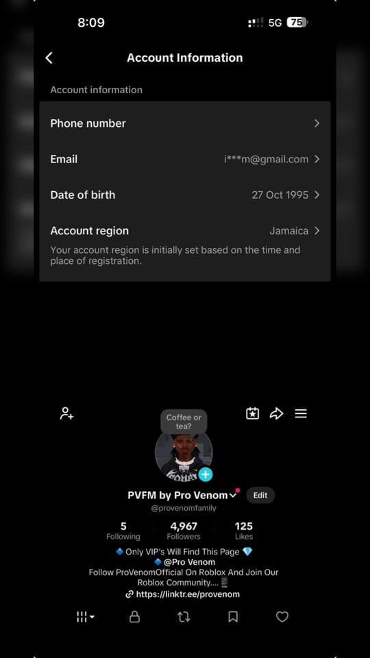 Post 1 by Pro Venom on TikTok (video)