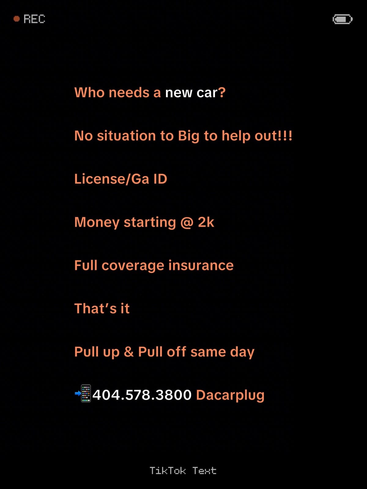 Post 2 by DaCarPlug on TikTok (video)