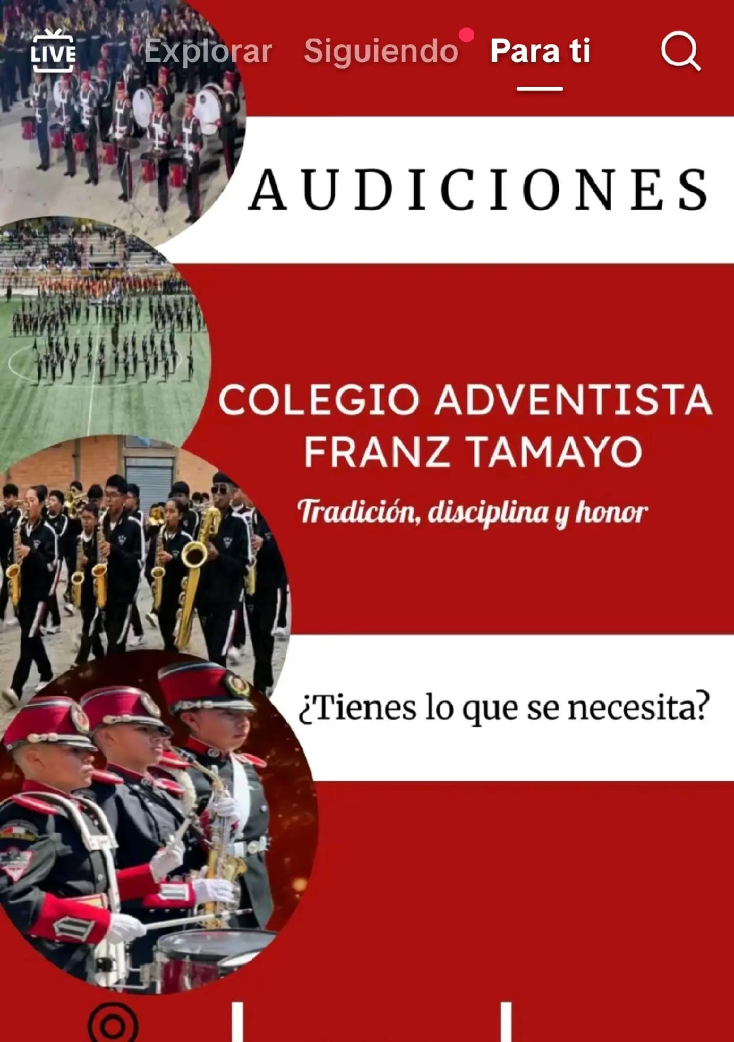 Post 7 by Bandas Estudiantiles D Bolivia on TikTok (video)