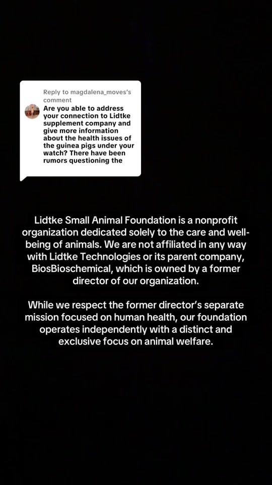 Post 3 by lsafguineapigs on TikTok (video)