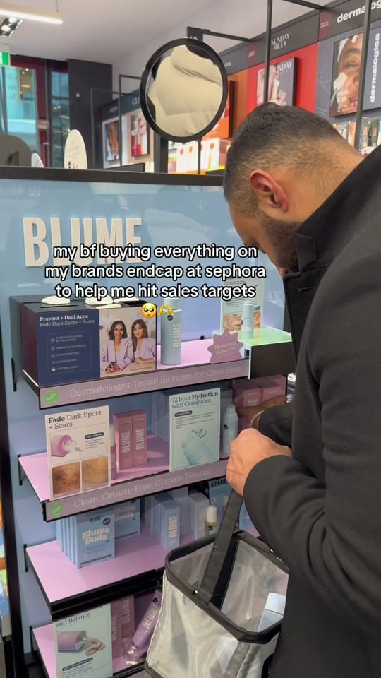 Post 10 by co-founder @ blume on TikTok (video)