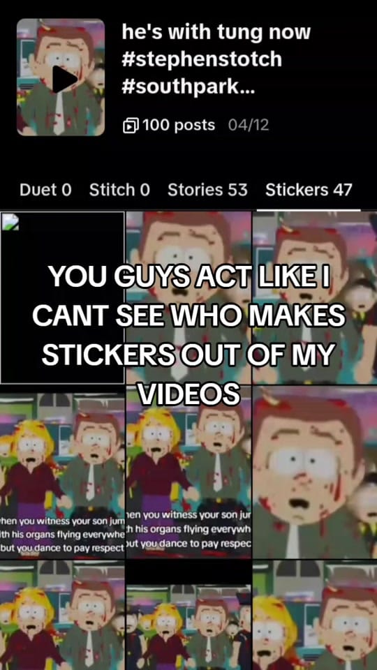 Post 1 by Stephen Stotch on TikTok (video)