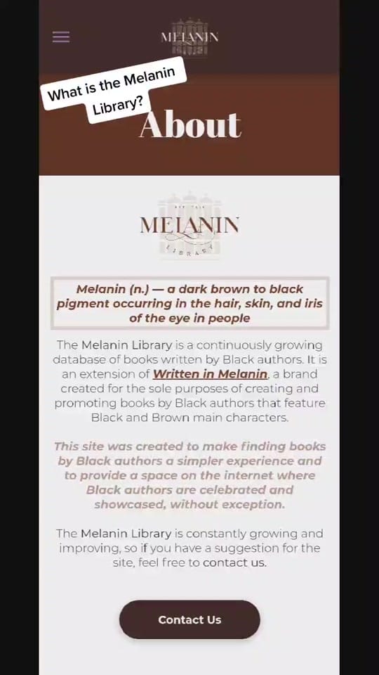 Post 10 by Melanin Library (Chelsea) on TikTok (video)