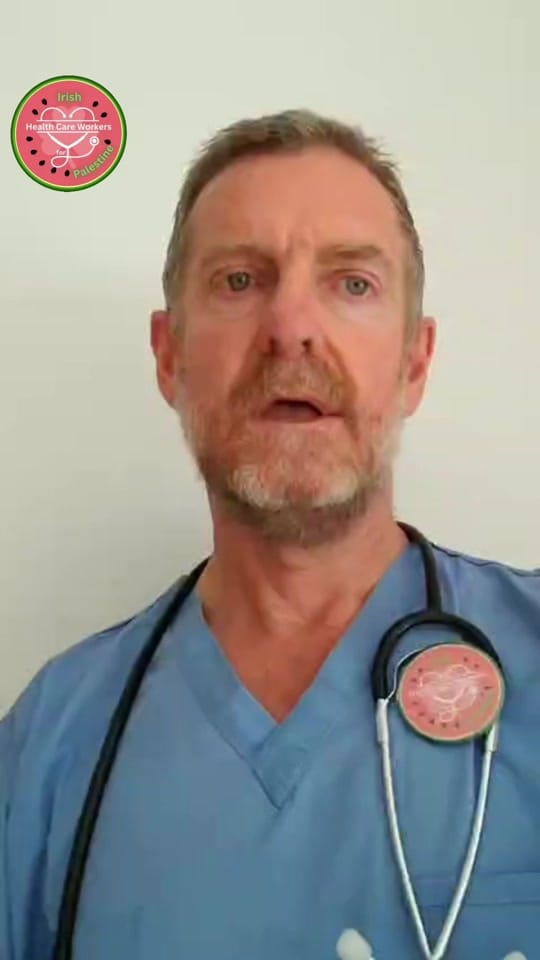 Post 5 by Irish HCW for Palestine on TikTok (video)