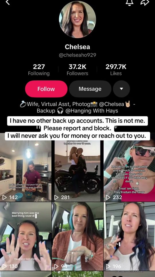 Post 1 by Chelsea on TikTok (video)
