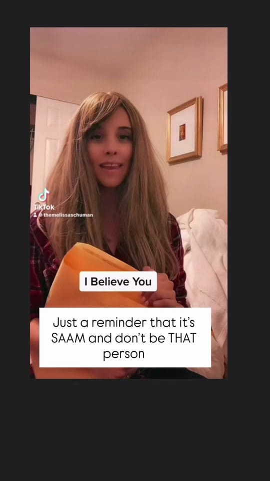 Post 3 by Melissa Schuman on TikTok (video)