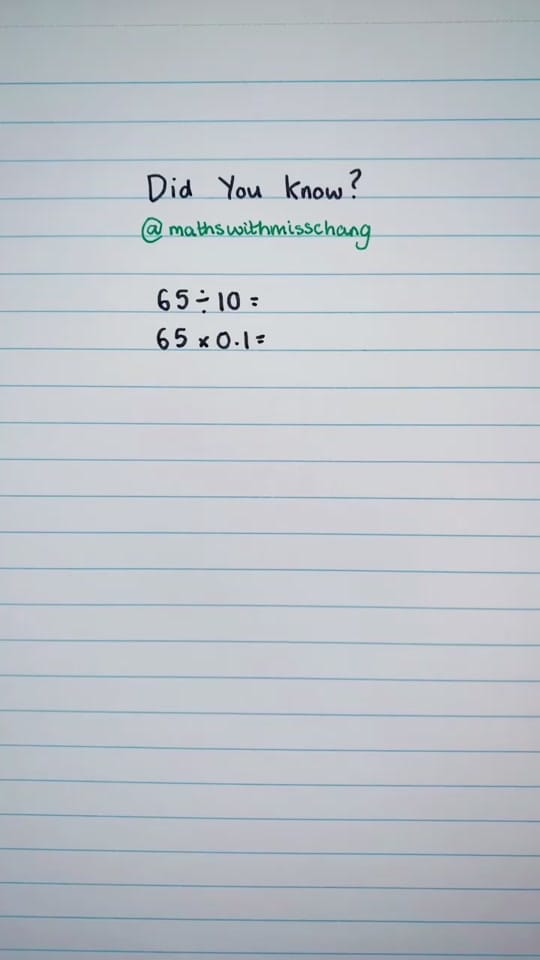 Post 10 by Maths With Miss Chang on TikTok (video)