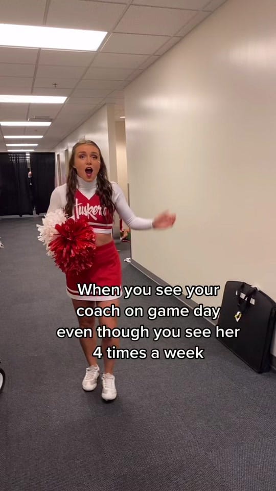 Post 2 by Husker Spirit Squad on TikTok (video)