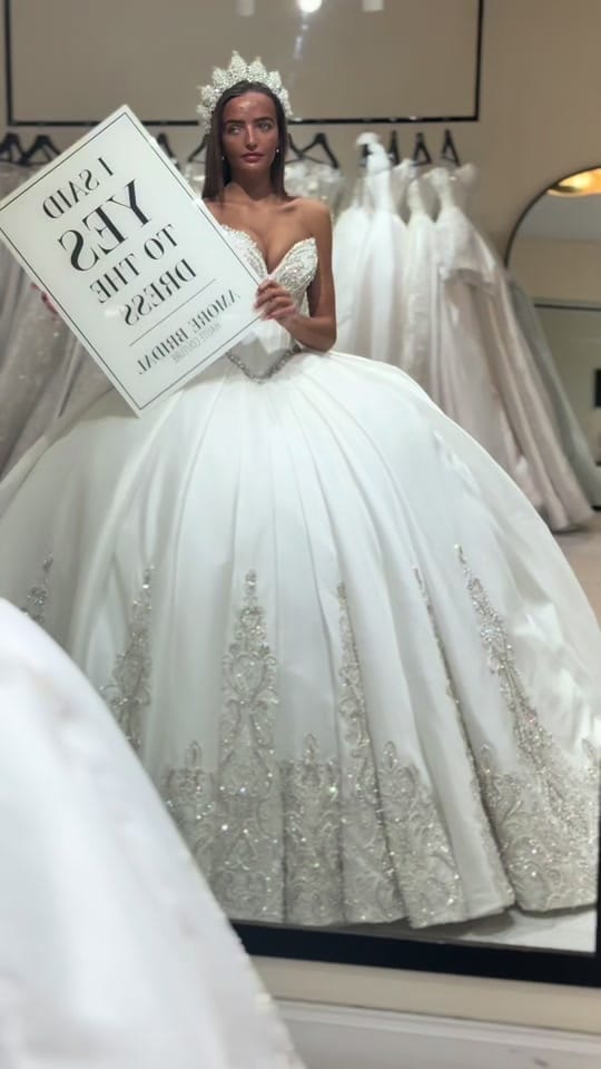 Post 1 by Amore bridal on TikTok (video)