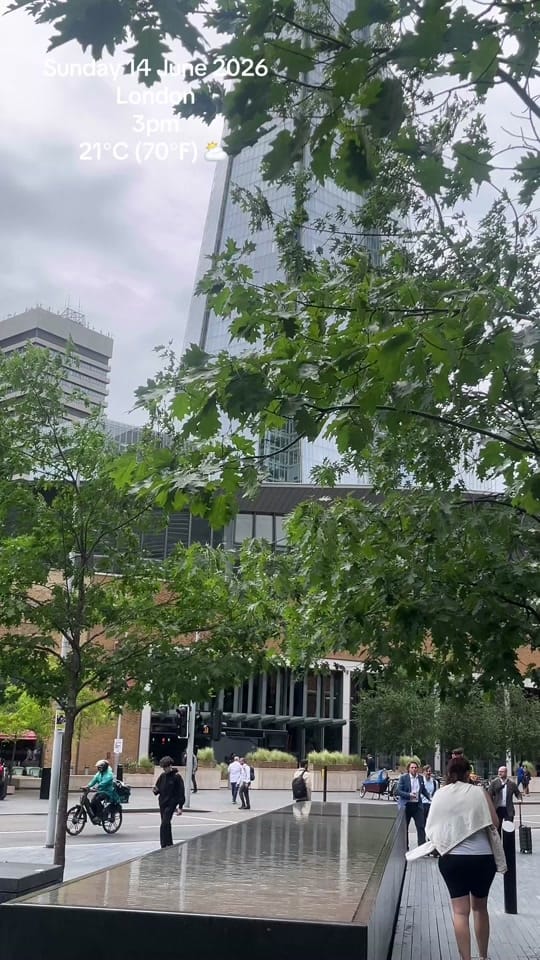 Post 1 by London Daily Weather Updates on TikTok (video)