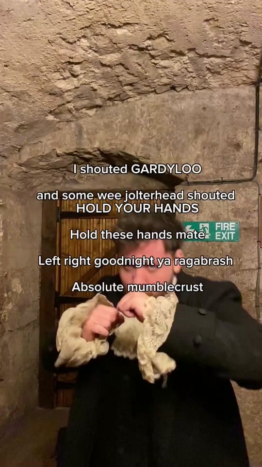 Post 1 by The Real Mary King’s Close on TikTok (video)