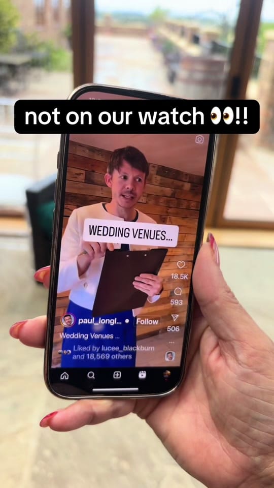 Post 8 by Thief Hall Weddings on TikTok (video)