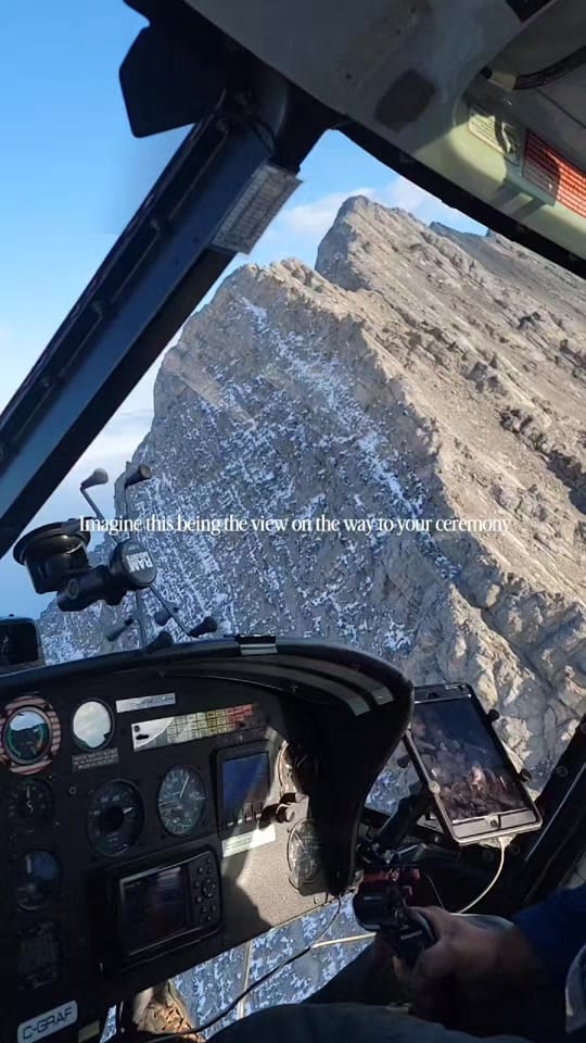 Post 3 by Liv | Banff Elopement Photo on TikTok (video)