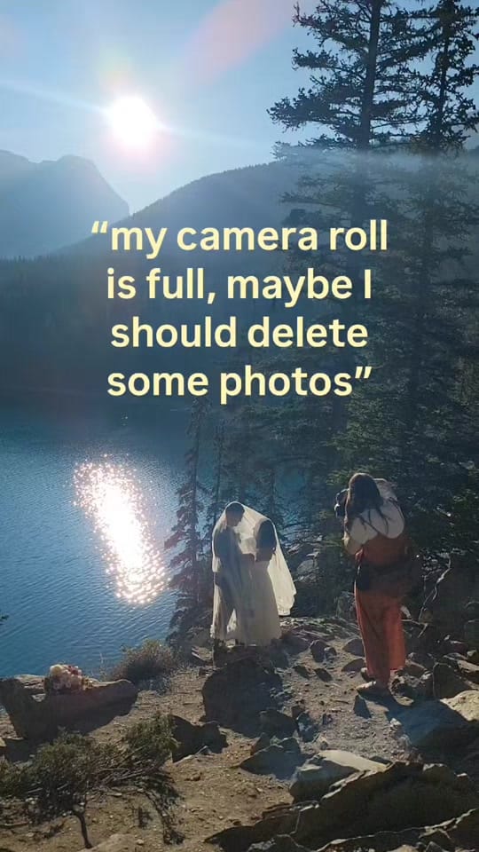 Post 1 by Liv | Banff Elopement Photo on TikTok (video)