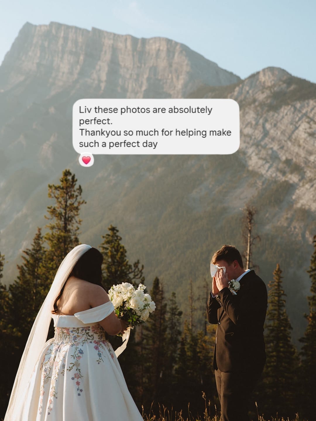 Post 9 by Liv | Banff Elopement Photo on TikTok (video)