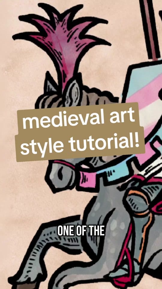 Post 10 by 🏰 Emer - Medieval Artist 🏰 on TikTok (video)