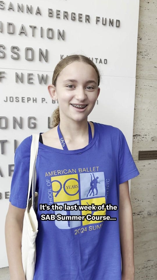 Post 10 by School of American Ballet on TikTok (video)