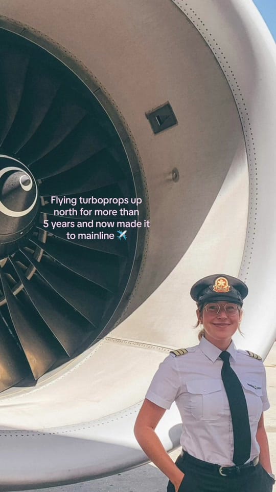 Post 1 by Talya | Airline Pilot on TikTok (video)